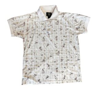 Vintage Abstract Dockers Golf Polo Shirt-S